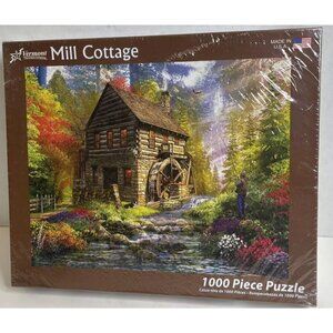 Vermont Christmas Company Mill Cottage Fall Landscape 1000 Pc Jigsaw Puzzle
